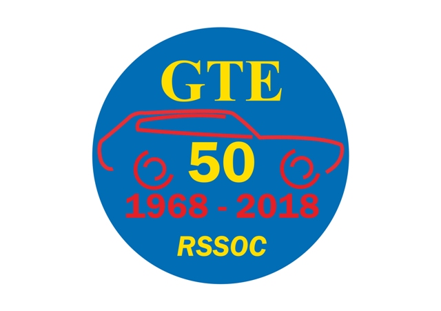 S025 - 50th GTE Anniversary Sticker - Click Image to Close
