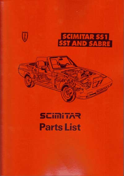 M017 - Reliant Scimitar SS1/SST/Sabre Parts Manual - Click Image to Close