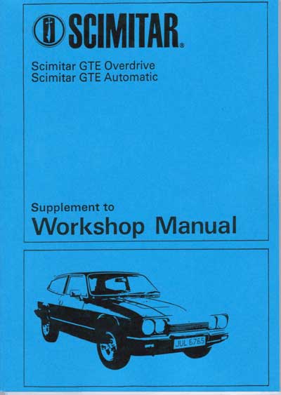 M011 - Reliant Factory Workshop Manual - SE6/6a Engine & Gearbox