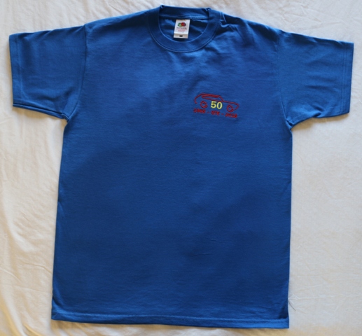P025 - T- Shirt -GTE 50th Anniversay - Click Image to Close