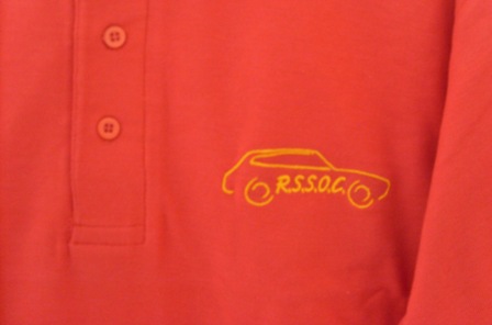 P002 - Polo Shirt Red - RSSOC Car Logo