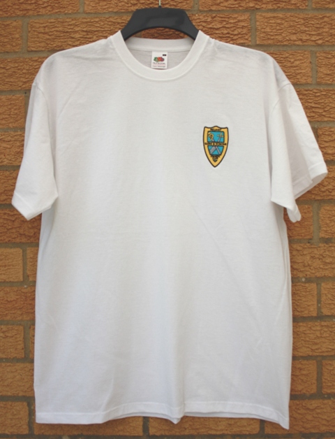 F021 - T-Shirt White - RSSOC Shield Logo - Click Image to Close